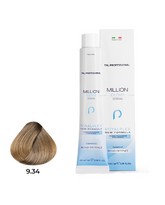 Крем-краска для волос TNL Million Gloss оттенок 9.34 Очень светлый блонд золотистый медный 100 мл