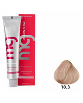 Крем-краска для волос TNL Million glow Private collection Silk protein 10.3 Платиновый блонд золотистый100мл