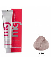 Крем-краска для волос TNL Million glow Private collection Silk protein 8.26 Светлый блонд фиолетовый розовый