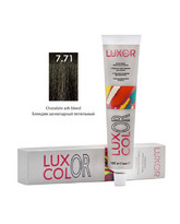 7.71 - Блондин шоколадный пепельный Стойкая крем-краска LUXOR Professional 100 мл LUXCOLOR