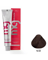Крем-краска для волос Million glow Private collection Silk protein оттенок 4.12 Коричневый пепельный перламутровый, TNL Professional, 60 мл