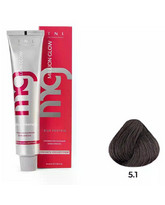 Крем-краска для волос Million glow Private collection Silk protein оттенок 5.1 Светлый коричневый пепельный, TNL Professional, 60 мл