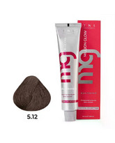 Крем-краска для волос Million glow Private collection Silk protein 5.12 Светлый коричневый пепельный перламутровый, TNL Professional, 60 мл
