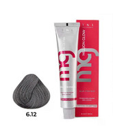 Крем-краска для волос Million glow Private collection Silk protein оттенок 6.12 Темный блонд пепельный перламутровый,TNL Professional,60 мл