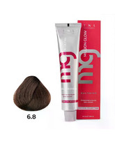 Крем-краска для волос Million glow Private collection Silk protein оттенок 6.8 Темный блонд шоколадный, TNL Professional, 60 мл