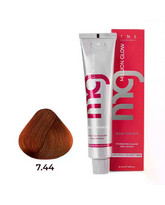 Крем-краска для волос Million glow Private collection Silk protein оттенок 7.44 Блонд интенсивный медный, TNL Professional, 60 мл