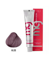 Крем-краска для волос Million glow Private collection Silk protein 8.22 Светлый блонд интенсивный фиолетовый, TNL Professional, 60 мл