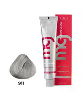 Крем-краска для волос Million glow Private collection Silk protein оттенок 911 Осветляющий серебристый пепельный, TNL Professional, 60 мл