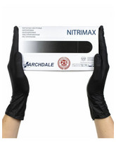 Перчатки одноразовые нитриловые NitriMax 3,5гр Черные XS 100 шт Перчатки одноразовые нитриловые NitriMax 3,5гр Черные XS 100 шт